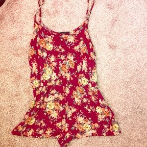 Forever 21 pink flower romper!